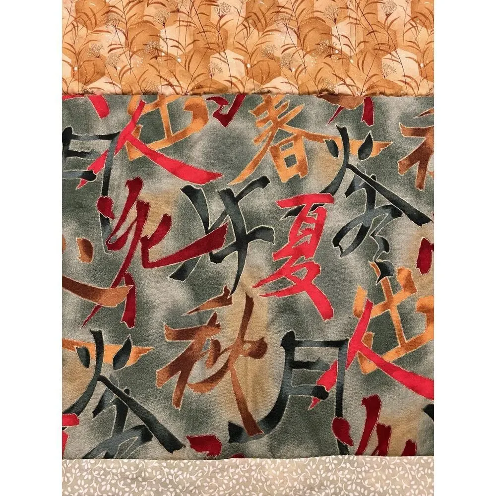 Vintage Rare Handmade Quilted Japanese/Asia Geisha Tapestry/Throw Oriental Decor